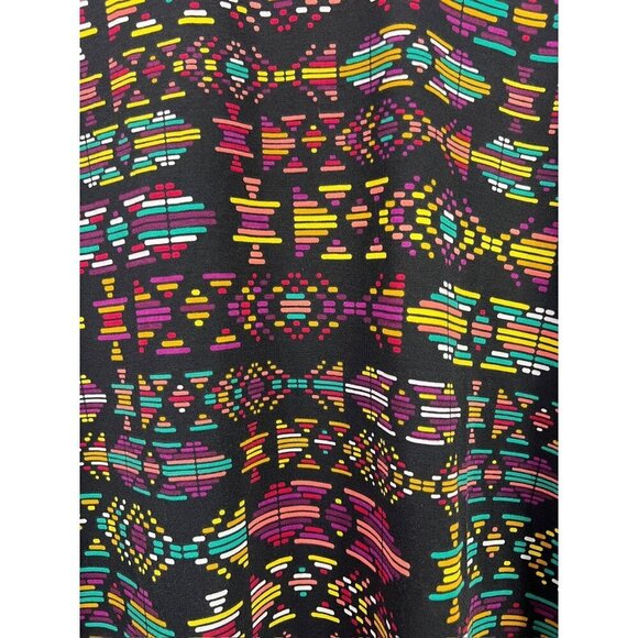 LuLaRoe Women's Black Multicolor Long Sleeve Top - Picture 3 of 7